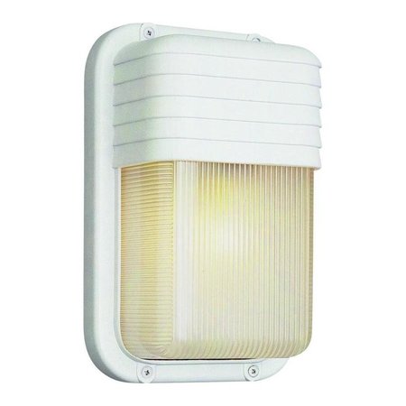 TRANS GLOBE One Light Satin Aluminum Frosted Polycarbonate Rectangle Ribbed Glas 41105 SAL